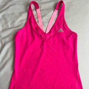 Adidas pink sports tank top- size Xs/s